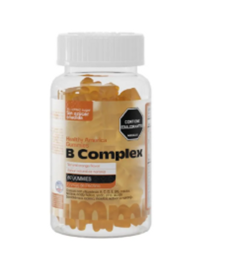 B-COMPLEX GUMMIES ORGANGE FLAVOR X 60 GUMMIES HEALTHY