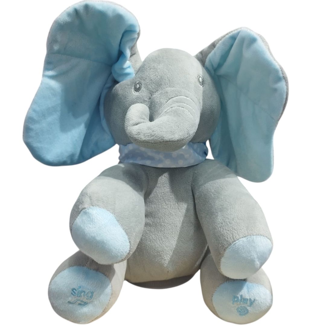 PELUCHE ELEFANTE MUSICAL Y MOVIMIENTO DE OREJAS