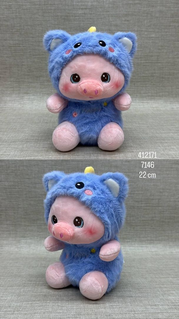 CERDITO CON DISFRAZ SURTIDO 22 CM