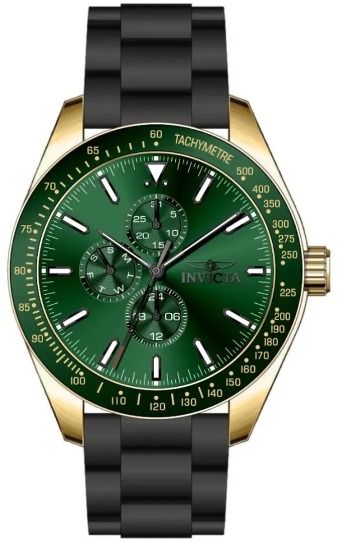 reloj deportivo para hombre invicta aviator 49077 - negro