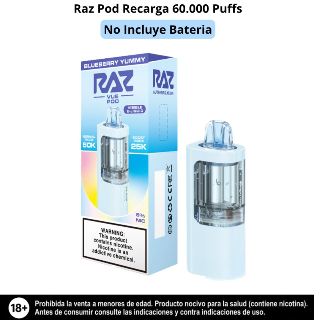 Raz Pod Blueberry Yummy 50.000 Puffs