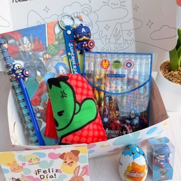 Imagen del producto Cajita día del niño superhéroes 