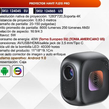 Imagen del producto PROYECTOR PJ215 PRO