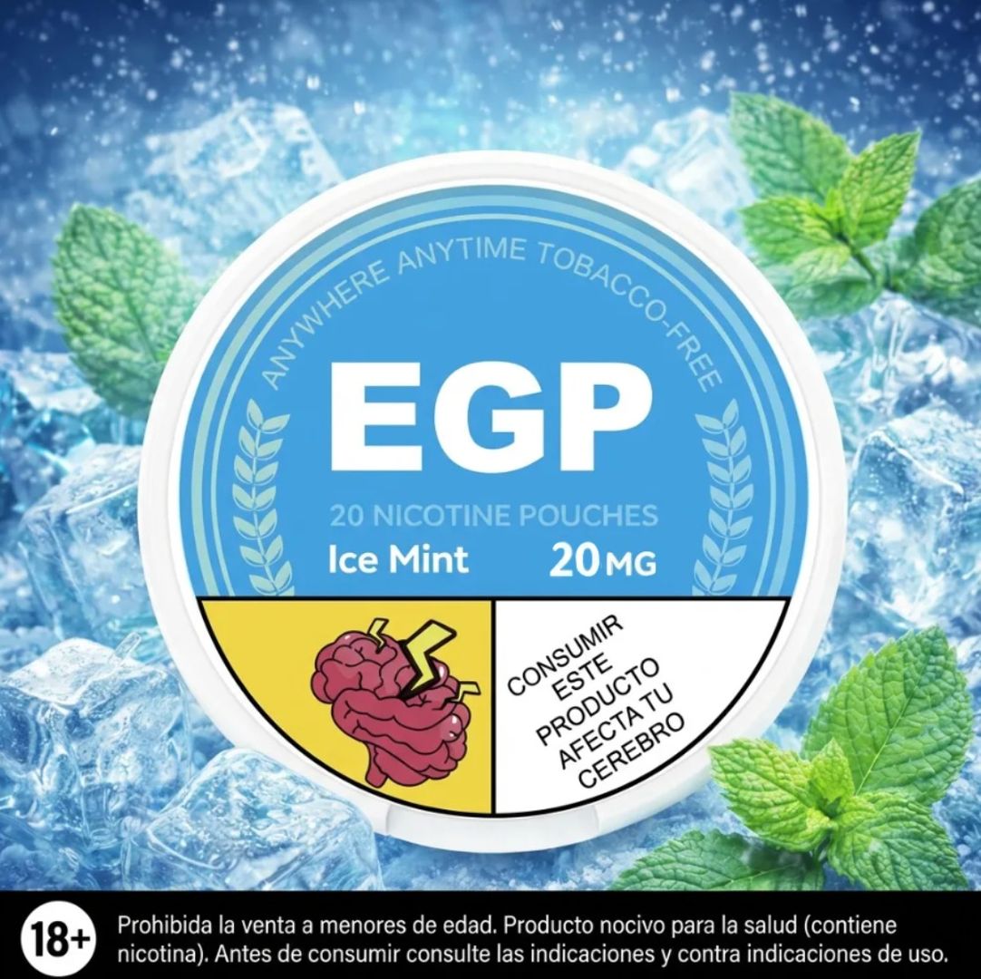 Egp Ice Mint 20mg - Parches De Nicotina, Nicotine Pouches