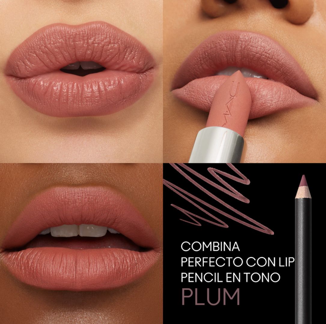 MAC LIP COMBO MACXIMAL MATTE VELVET TEDDY/TAUPE