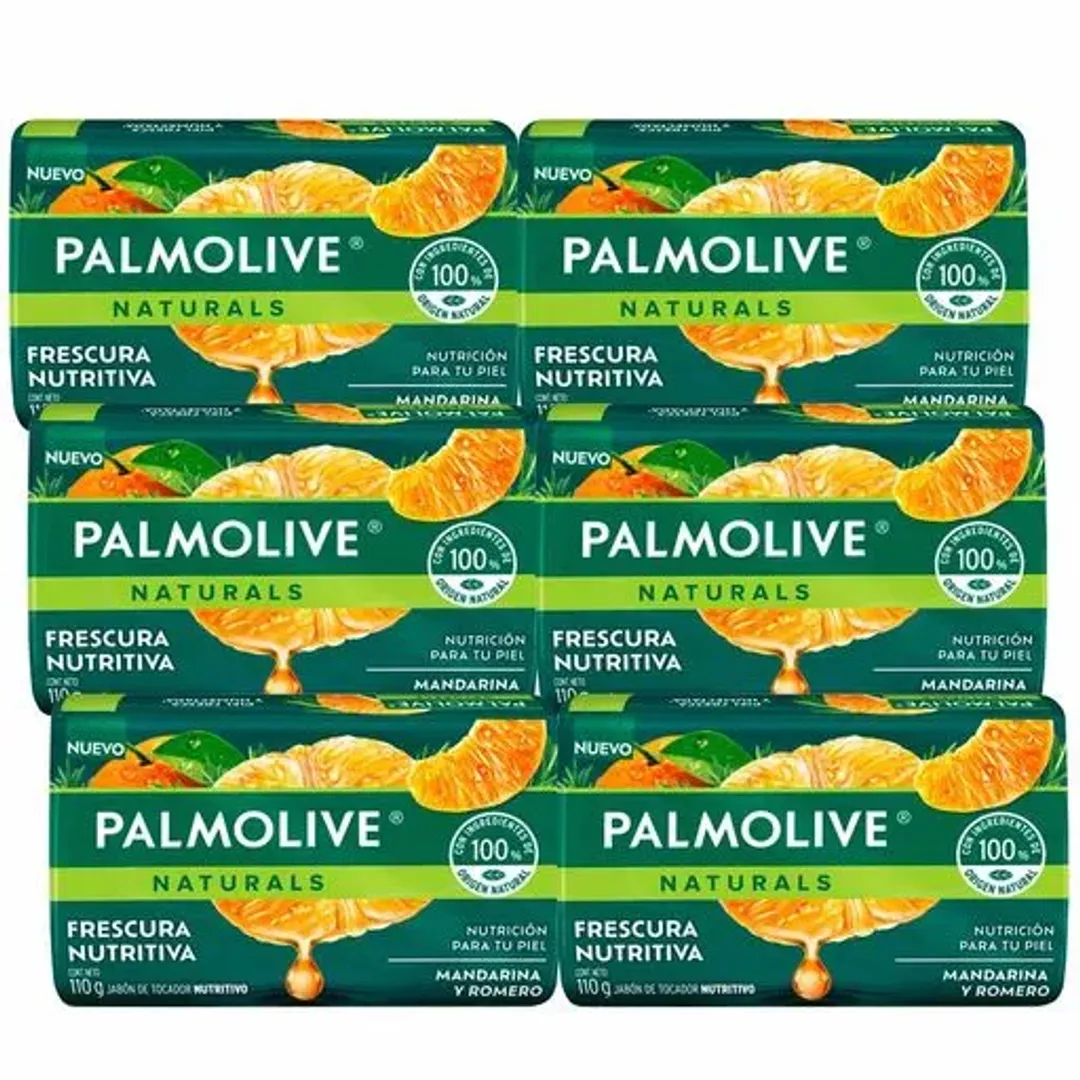 JABON PALMOLIVE MANDARINA ROMERO X 110 GR PAQ X 6 UND