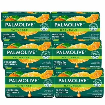 Imagen del producto JABON PALMOLIVE MANDARINA ROMERO X 110 GR PAQ X 6 UND