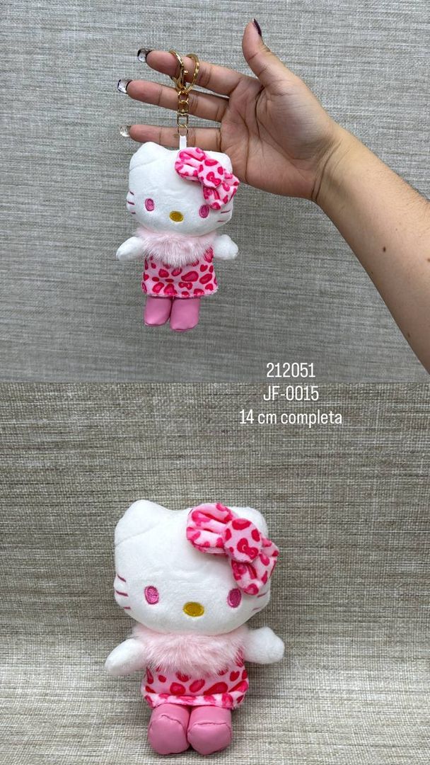 LLAVERO DE HELLO KITTY CON ESTAMPADO 