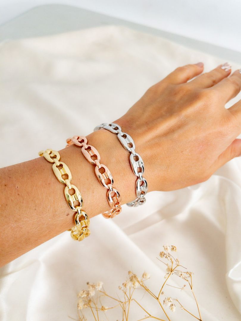 PULSERA DE CADENA OVALADA