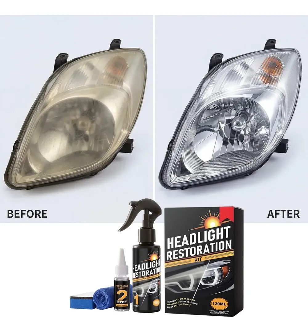 LIQUIDO DE REPARACION DE VIDRIOS FAROS ACLARACION