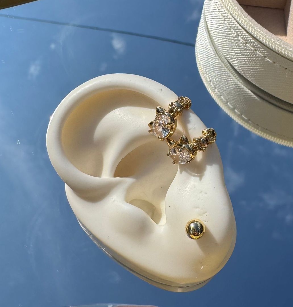 Ear cuff rodio 