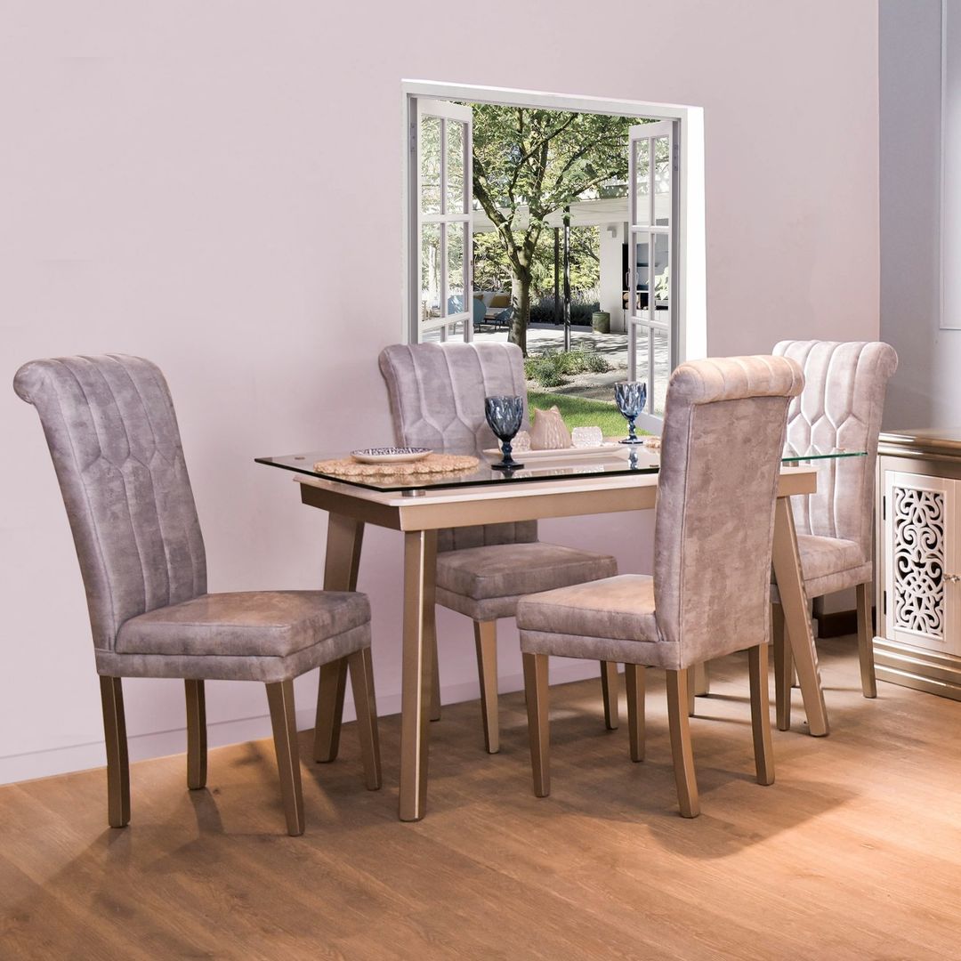 CDOR JULIANA X4 CHAMPAÑA PV 10MM TELA MARFIL