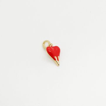 DIJE CHARM CORAZÓN RODINADO - imagen 1