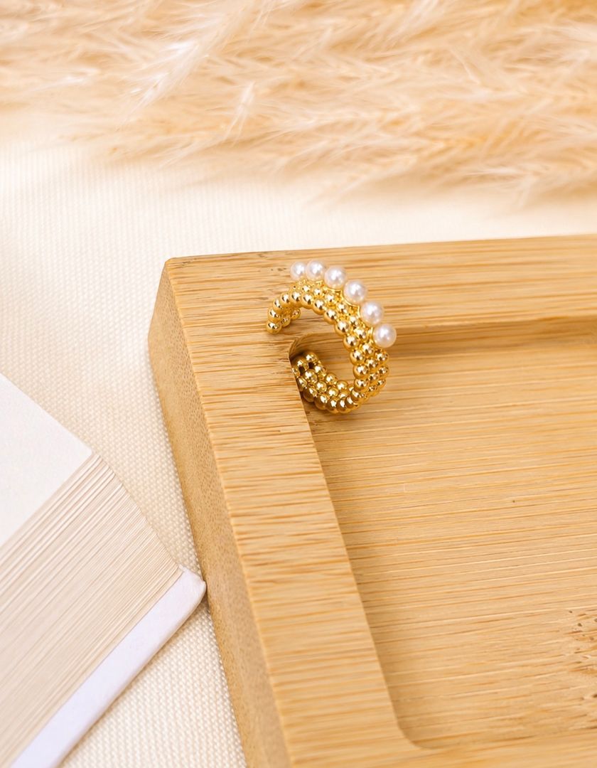 Earcuff perlas 
