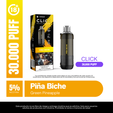 Imagen del producto Pod Lit Click Piña Biche 30.000 Puffs Recarga