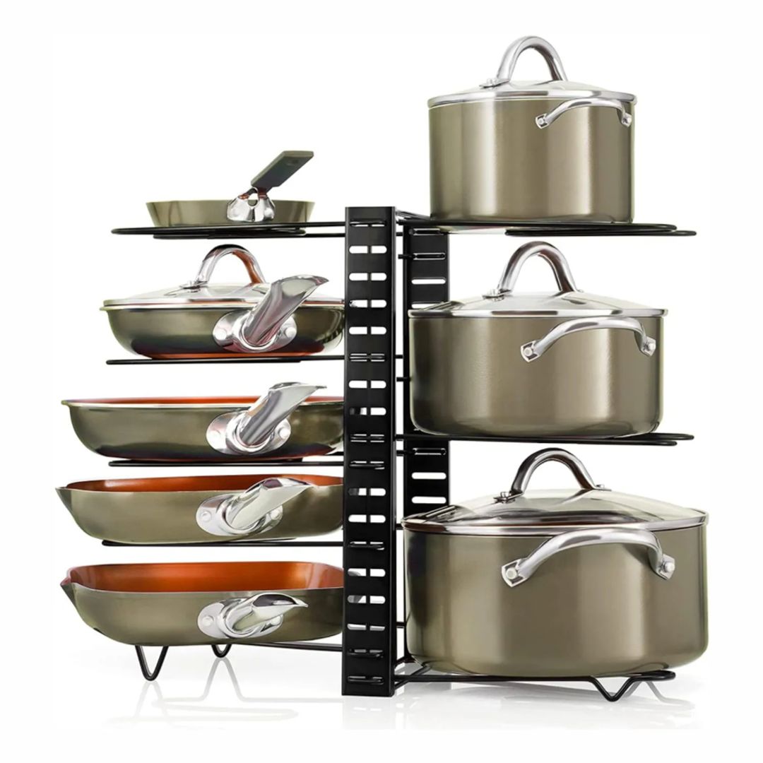 ESTANTE ORGANIZADOR DE OLLAS Y TAPAS