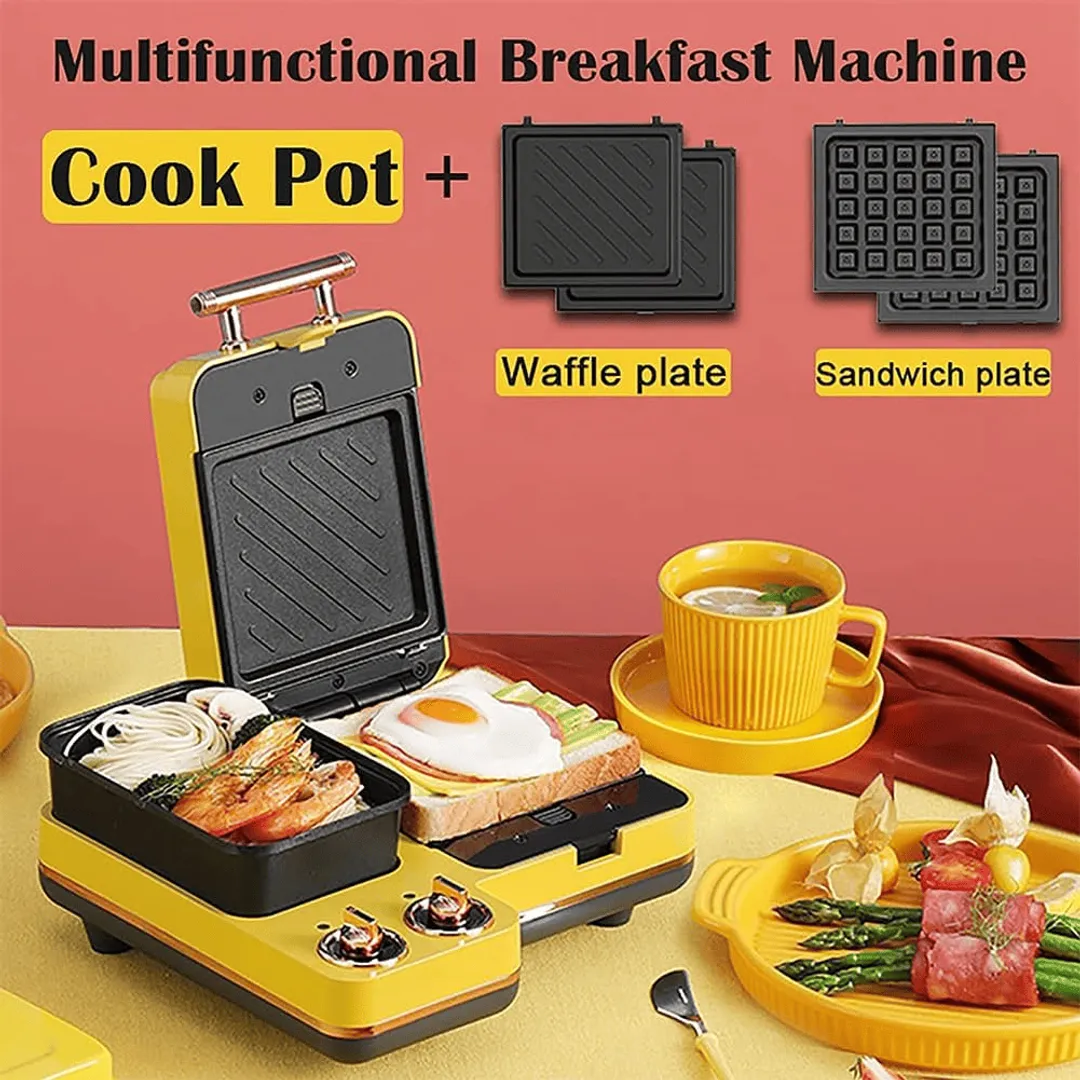 SANDUCHERA MAQUINA DESAYUNO MULTIFUNCIONAL ELECTRICA VB262A 