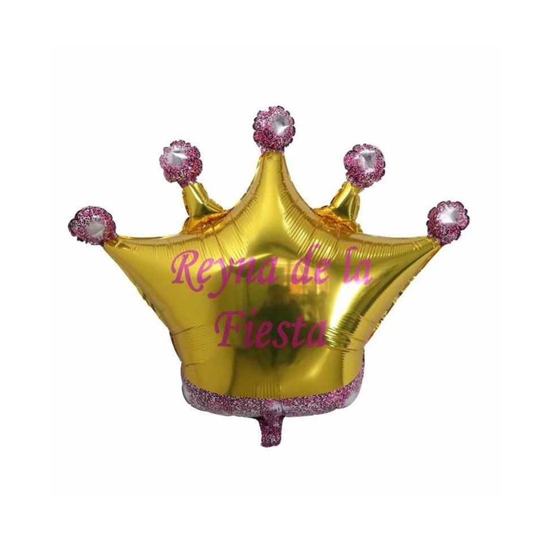 GLOBO FOIL 20' CORONA REY Y REINA DE LA FIESTA 76 X 75 CM 