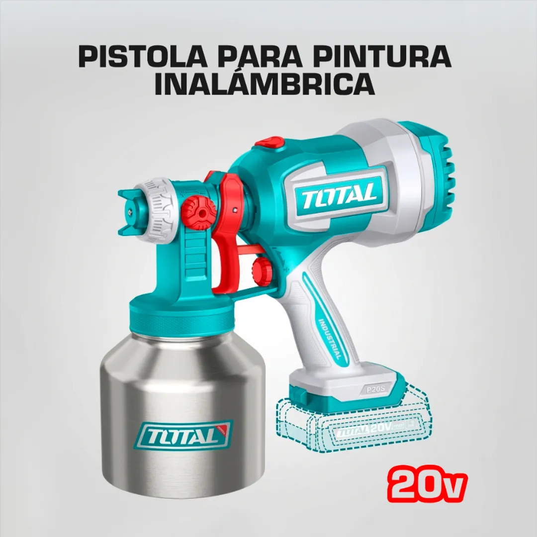 PISTOLA PARA PINTAR INALAMBRICA 20V SIN BATERIA NI CARGADOR