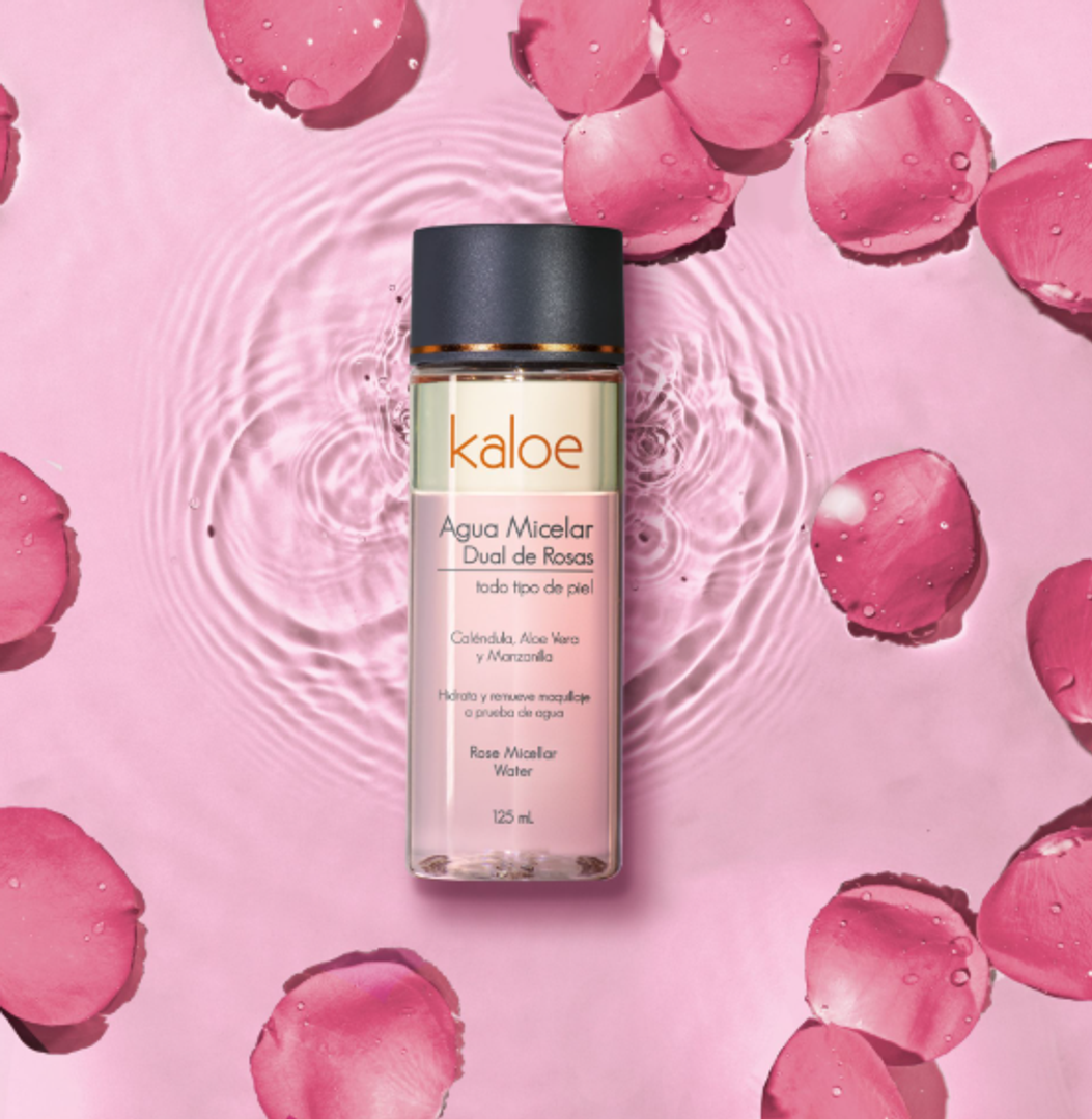 Agua Micelar Dual de Rosas Kaloe