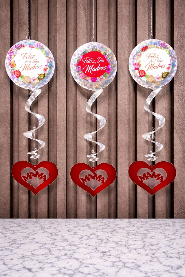 ESPIRAL FELIZ DÍA MAMÁ X3 