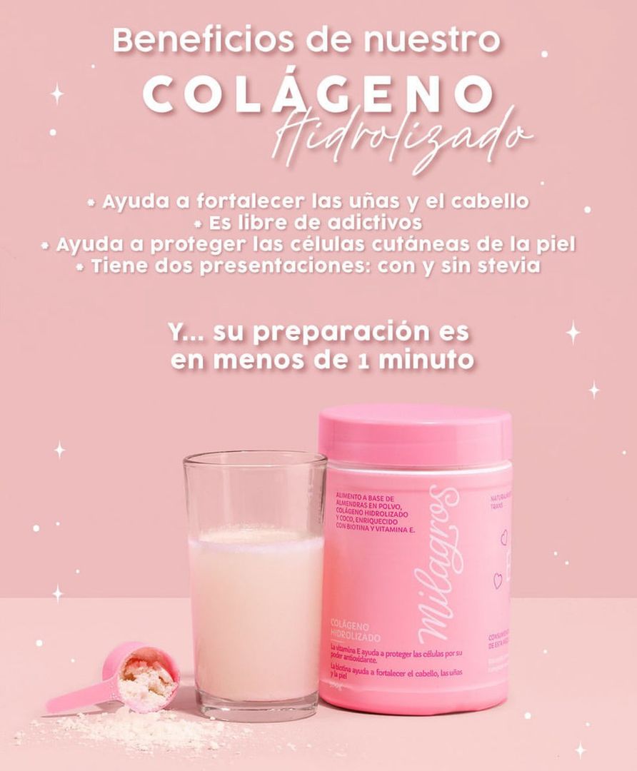  Colageno Hidrolizado Sin Stevia Milagros 