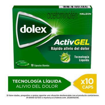 Imagen del producto DOLEX ACTIVGEL DIS X 10 CAPS