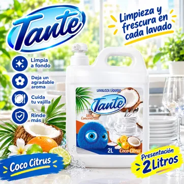 Imagen del producto LAVALOZA LIQUIDO COCO CITRUS TANTE X 2 LITROS