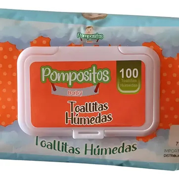 Toallitas Humedas Pompositos Baby X 100 - imagen 1