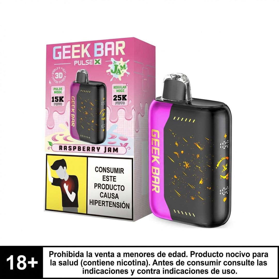 Geek Bar Pulse X Raspberry Jam 25.000 Puffs