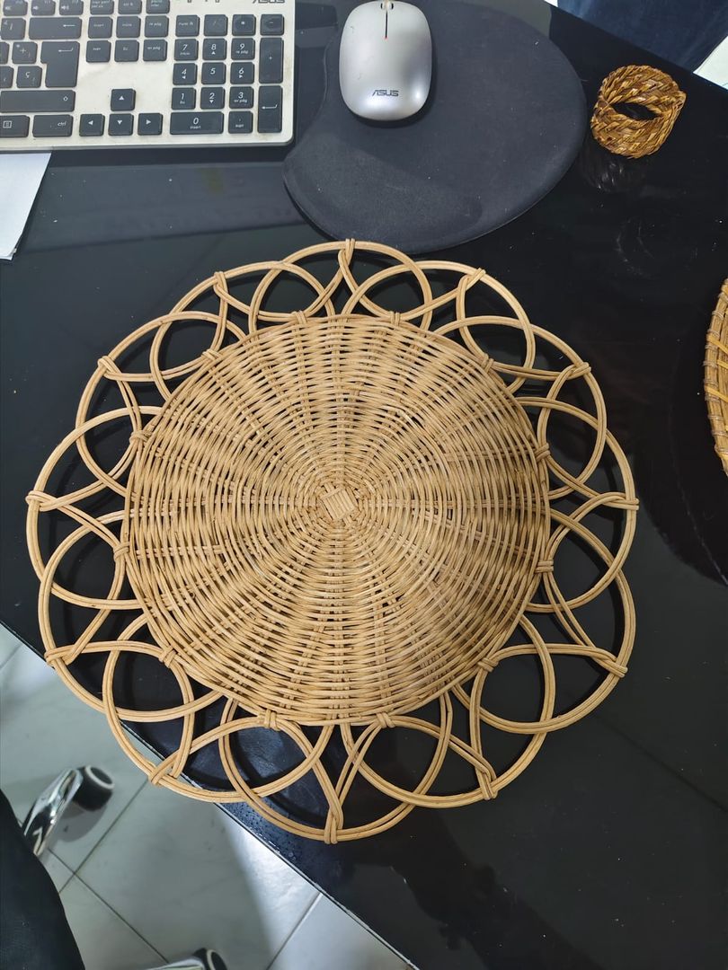 PLATO - ORILLO TEJIDO RATTAN