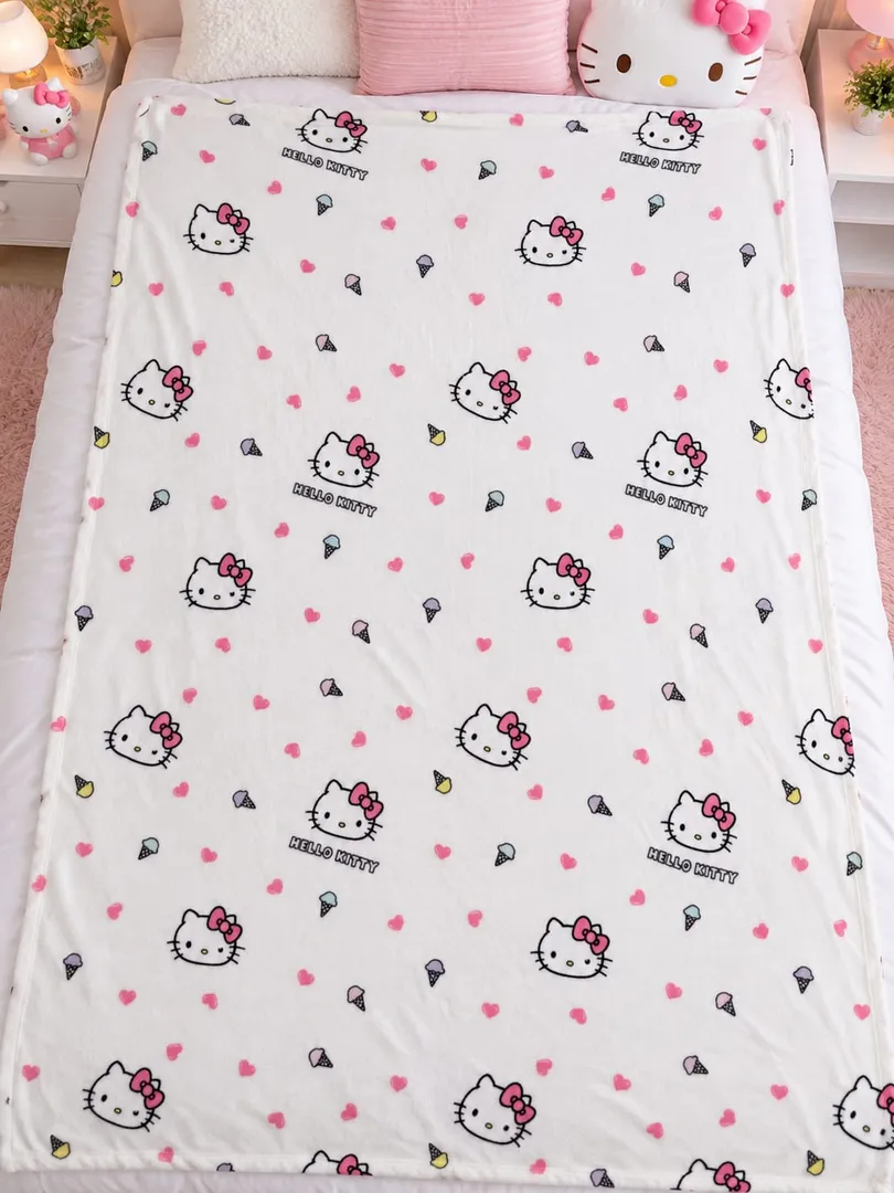 COBIJA DE HELLO KITTY 