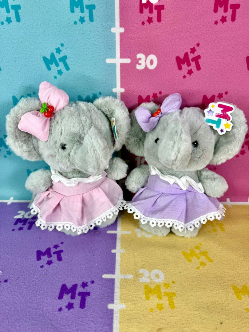 Elefanta vestido moño cereza 20cm LY