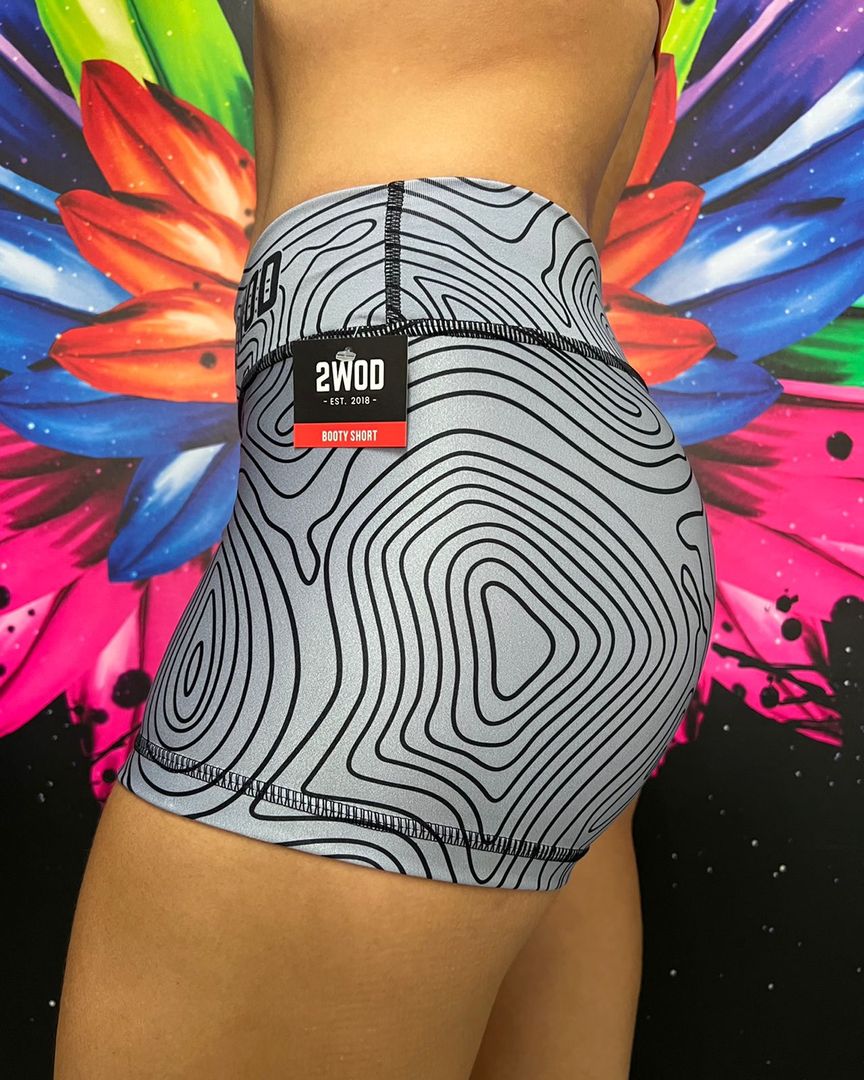 BOOTY SHORT HUELLAS GRIS