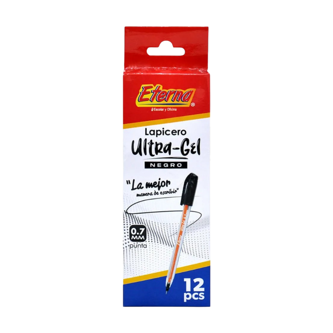 LAPICERO ETERNA ULTRA GEL 0,7 NEGRO-MT