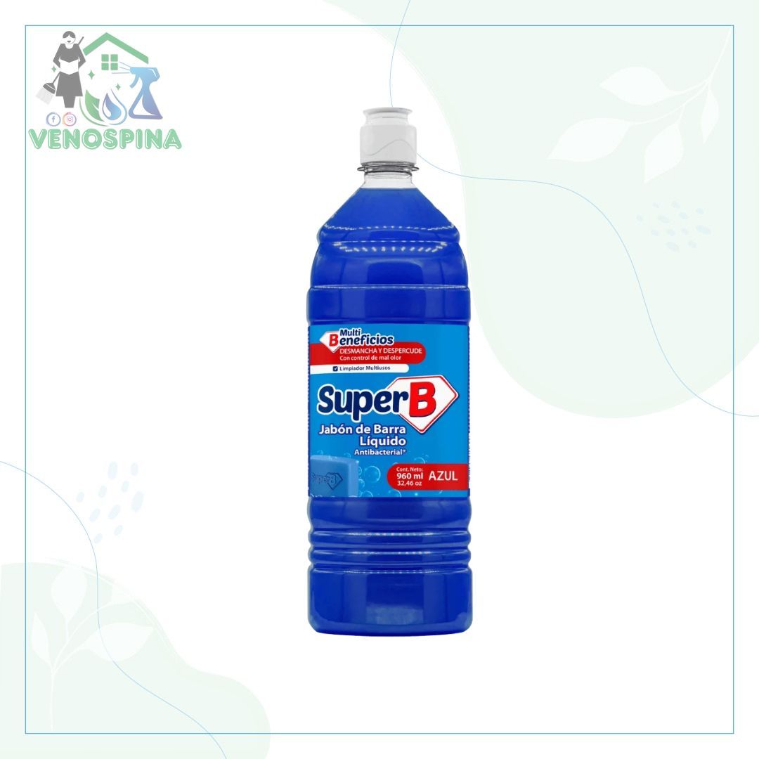 ABON EN BARRA LIQUIDO AZUL 960 ML