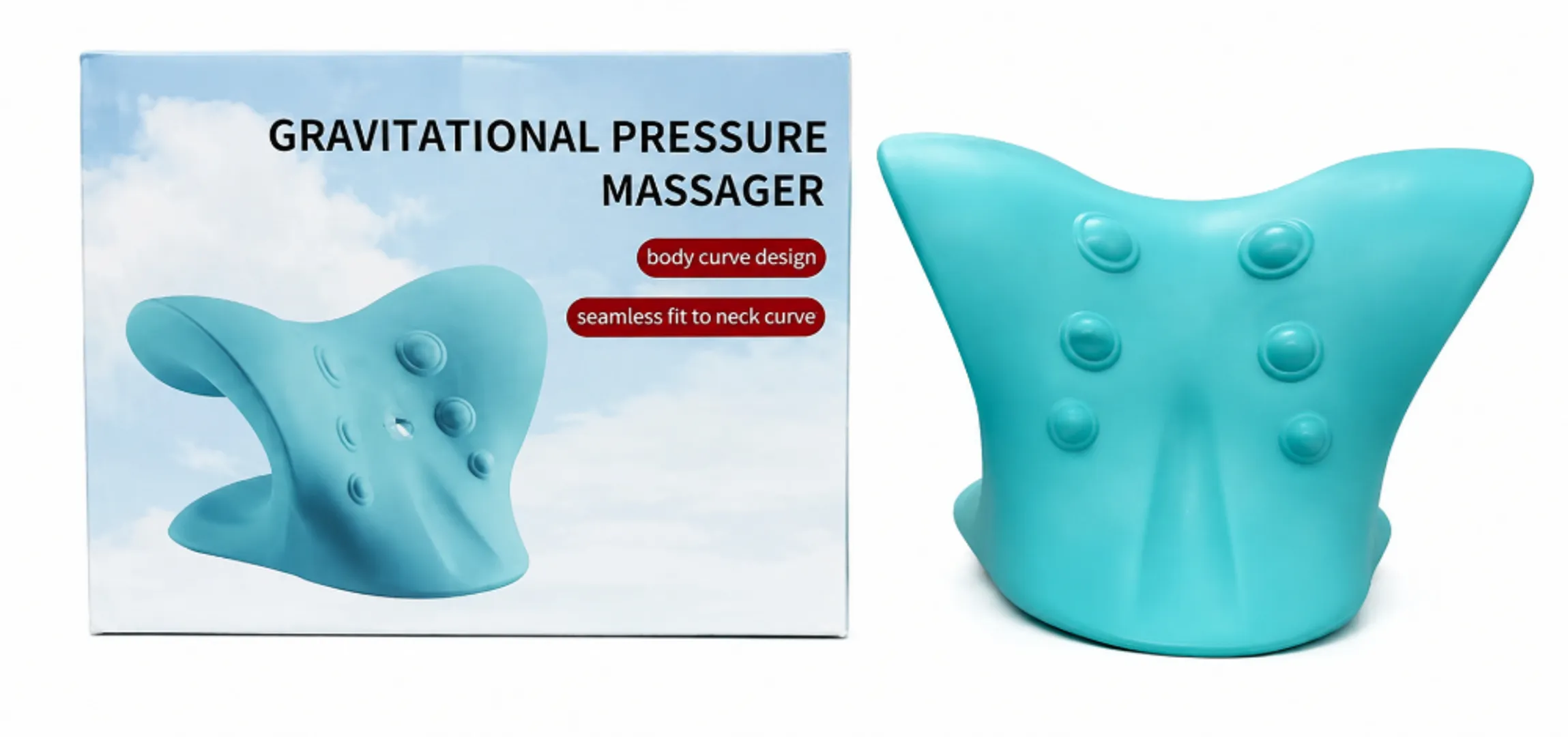ALMOHADA CERVICAL CURVA APOYO DE CUELLO MASSAGER