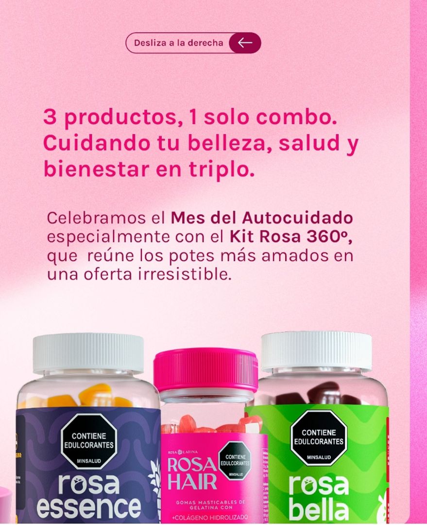 Kit Gomitas Rosa latinas