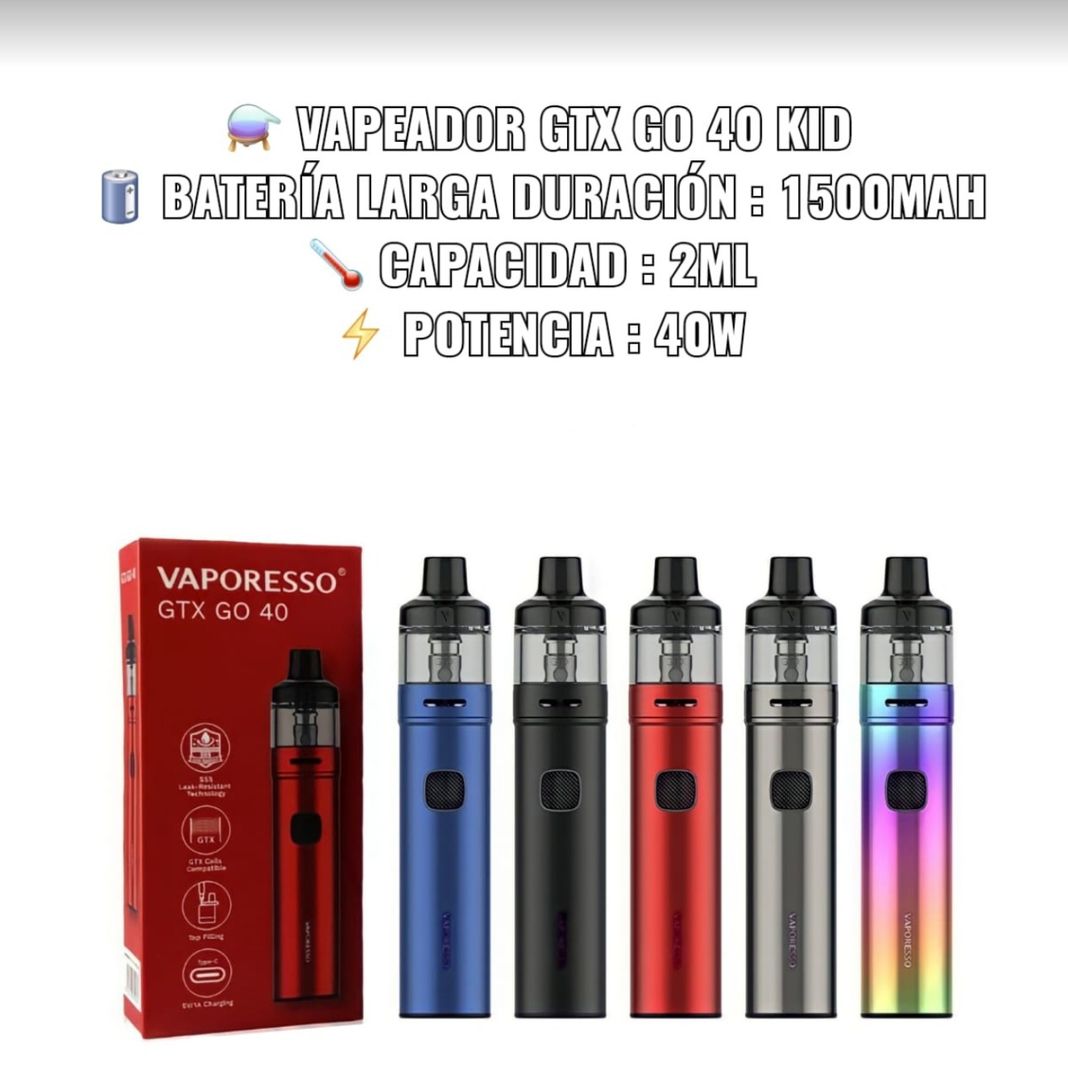 VAPEADOR GTX GO 40 KID