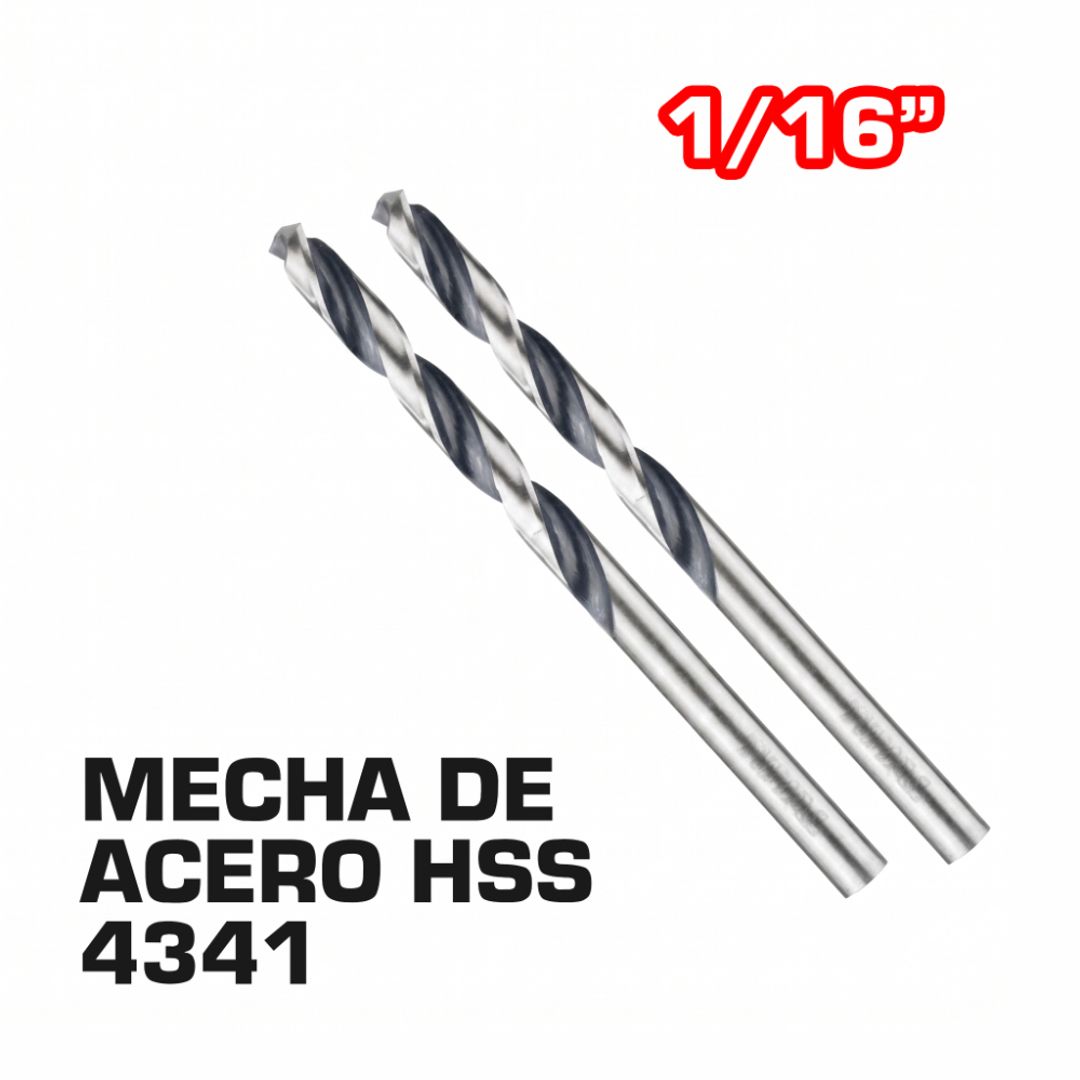 MECHA PARA METAL 1/16” X 2 PIIEZAS