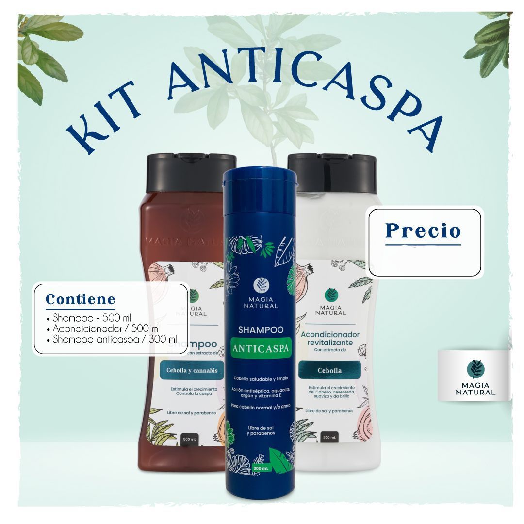 Kit anticaspa magia Natural 