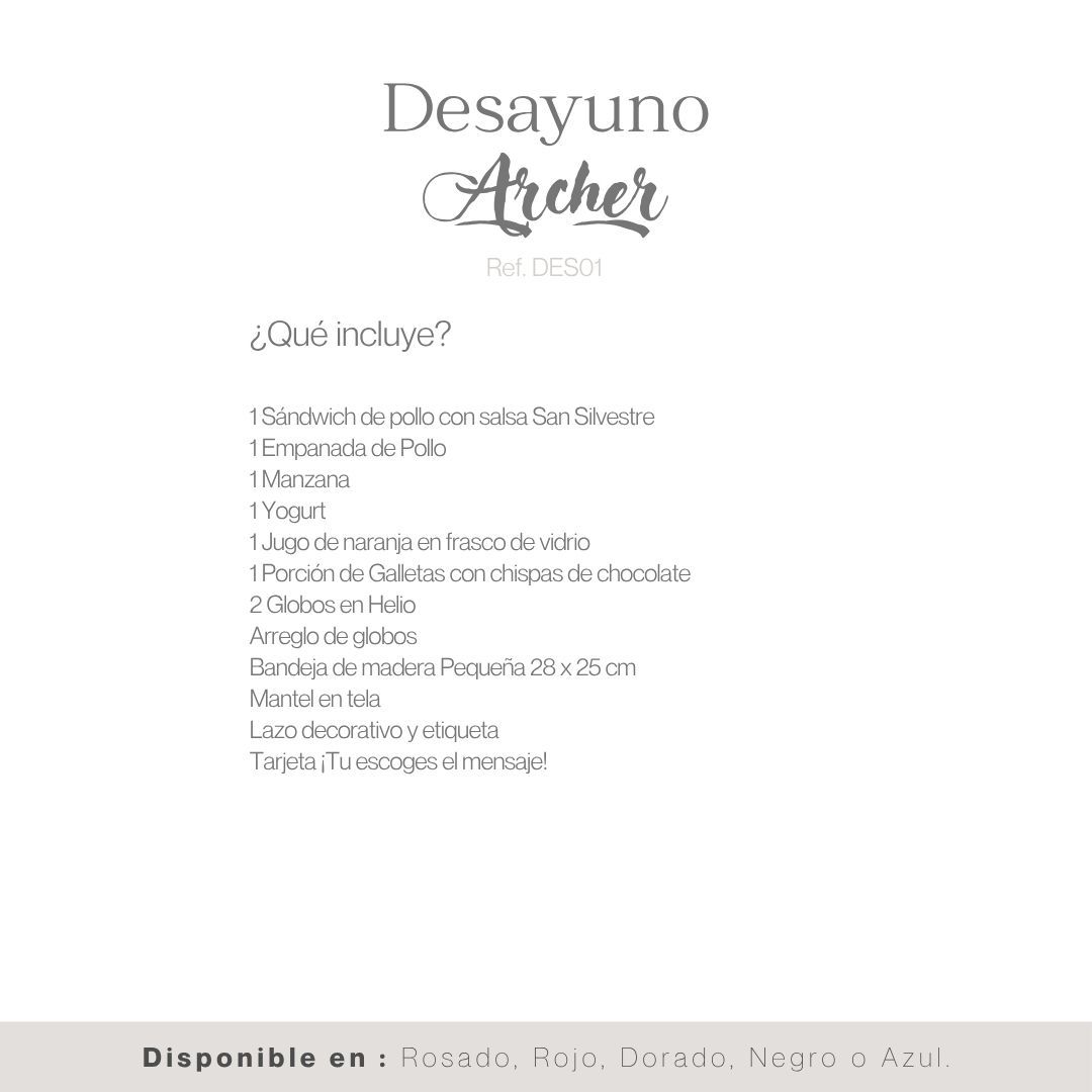 DESAYUNO ARCHER
