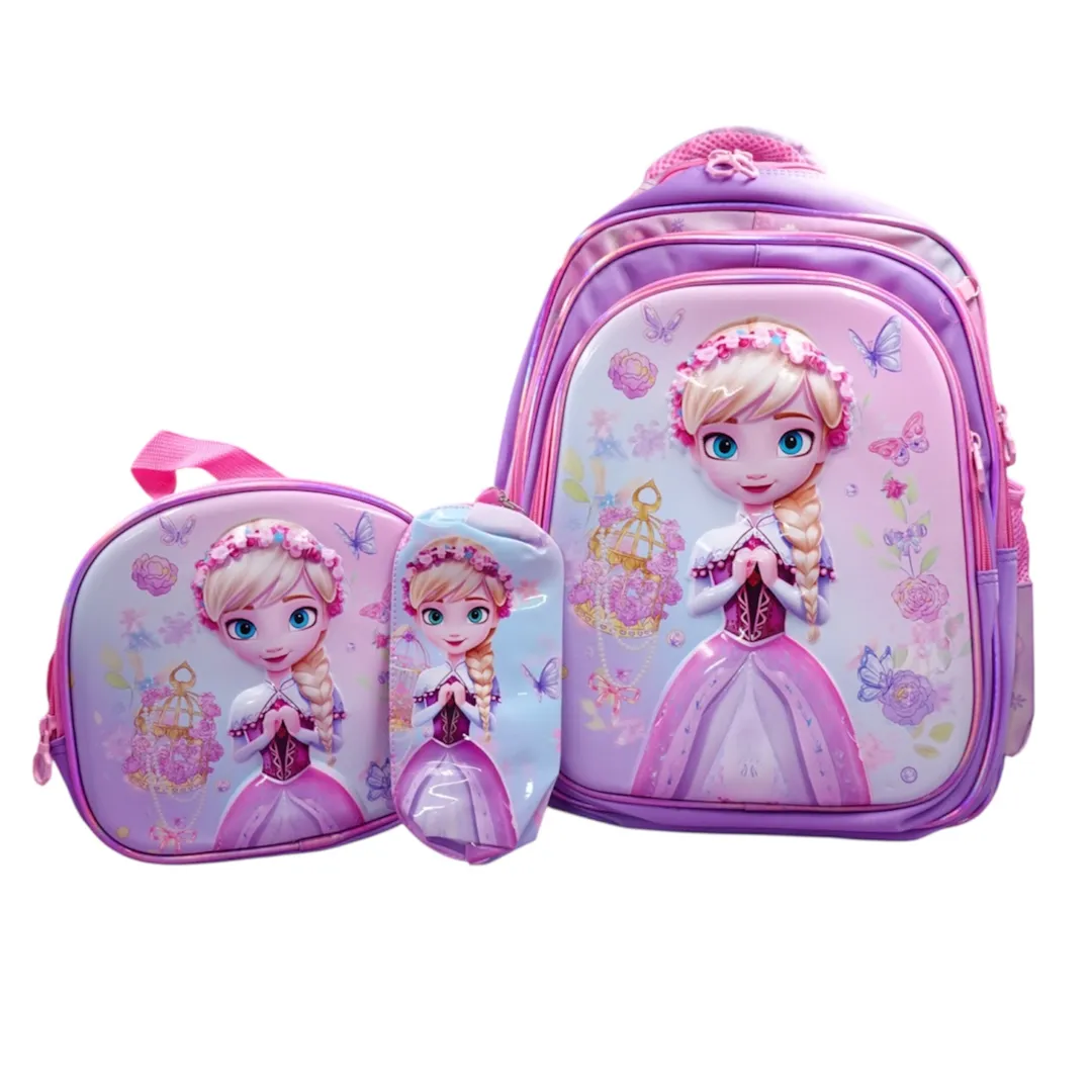 BOLSO ESCOLAR TRIO NIÑA BYC-9025