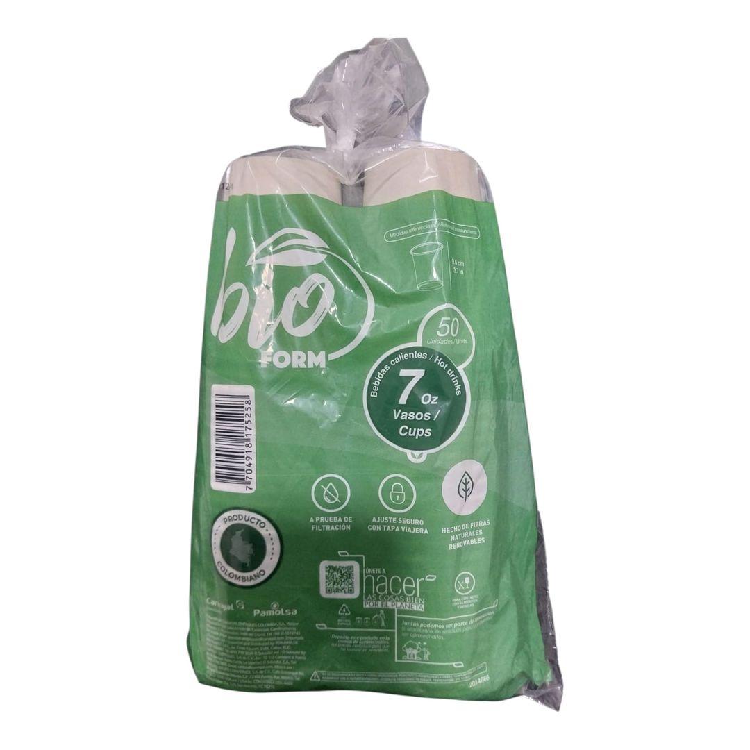    N. VASO CARTON 7 OZ PAQ. X 50 UND 