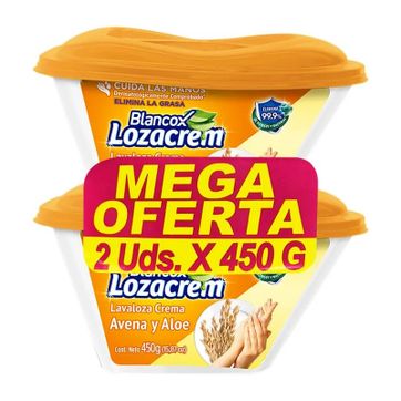Imagen del producto   L.   MEGA OFERTA LOZACREM AVENA X 450 GR X 2 UND 