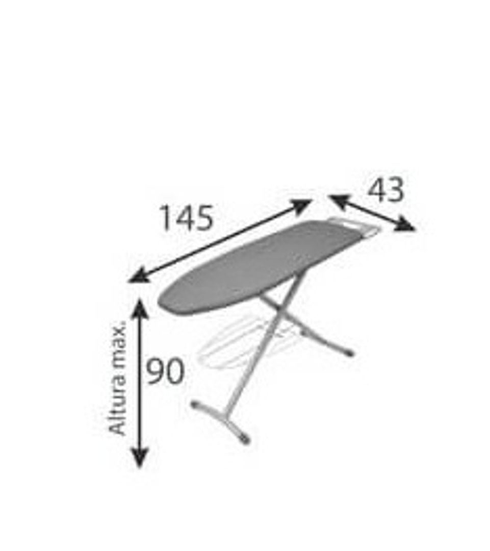 MESA DE PLANCHAR PREMIUM EUROPEA METÁLICA PRODEHOGAR