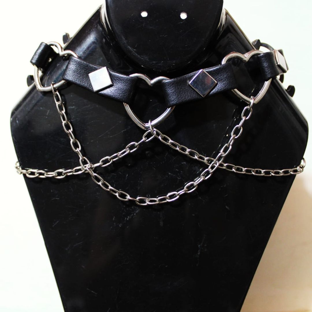 CHOKER CORAZON CADENAS 