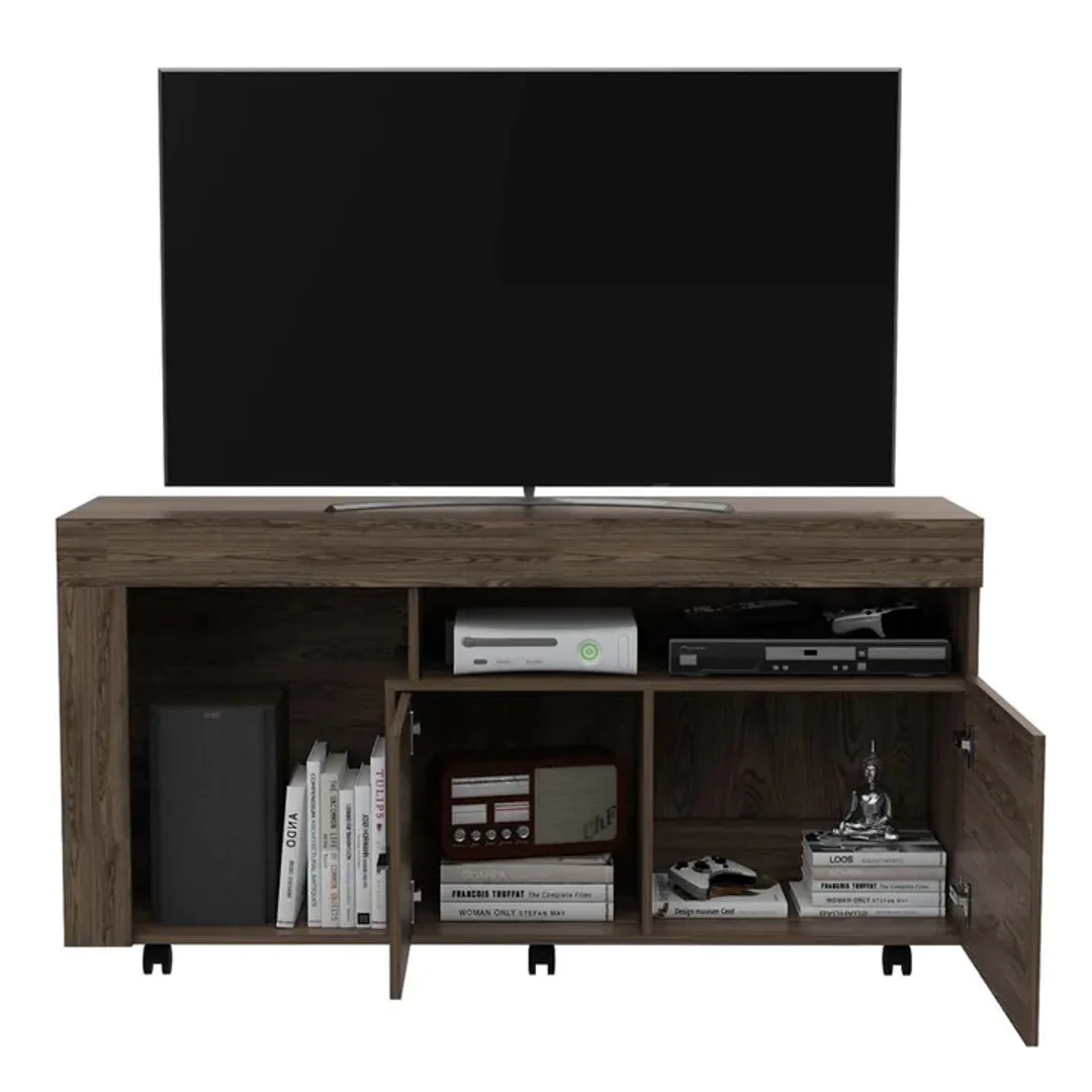 RACK TV TOLON 70X136X38 COÑAC 2 PTS