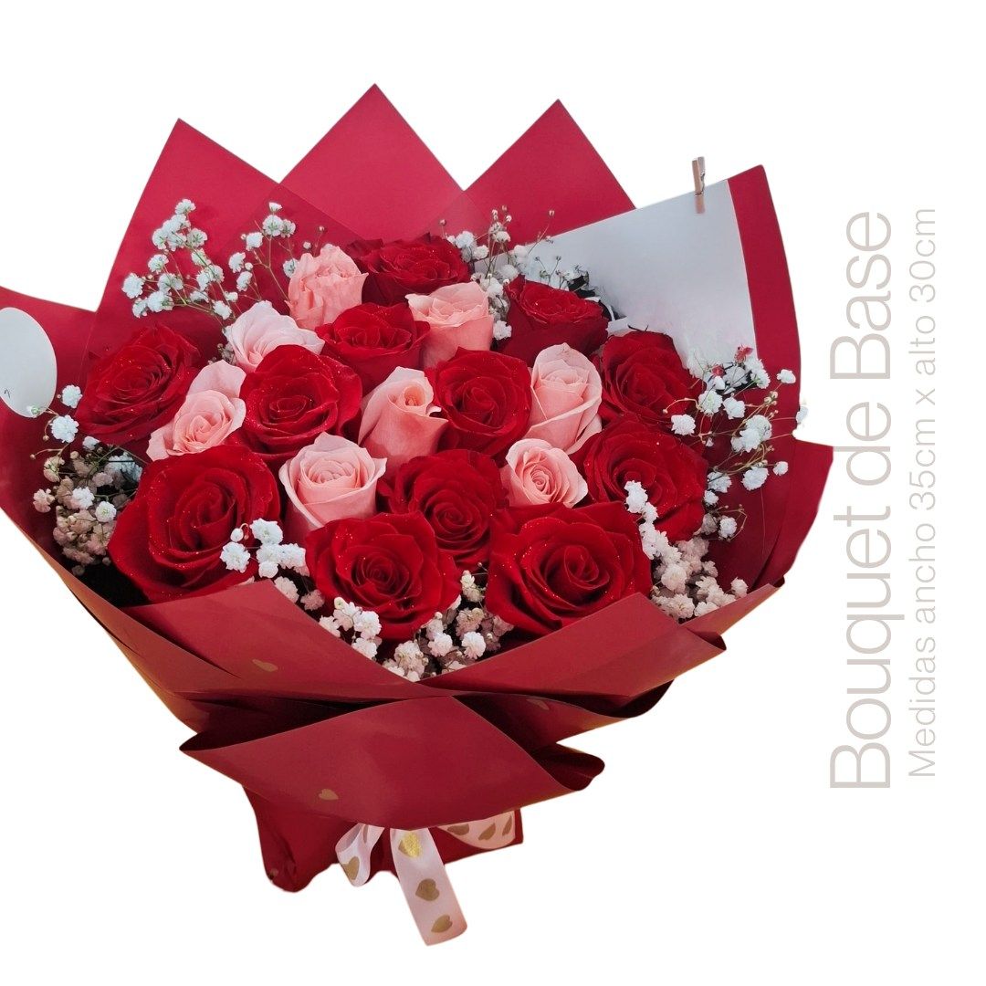  BOUQUET DE BASE ROJO / ROSADO