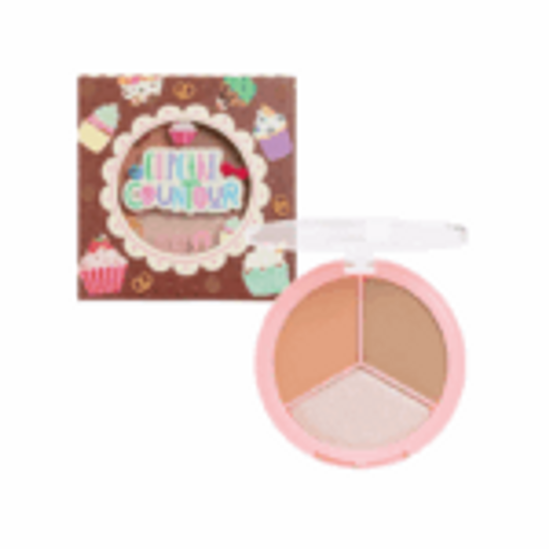 Paleta contorno, rubor e iluminador Cupcake Trendy